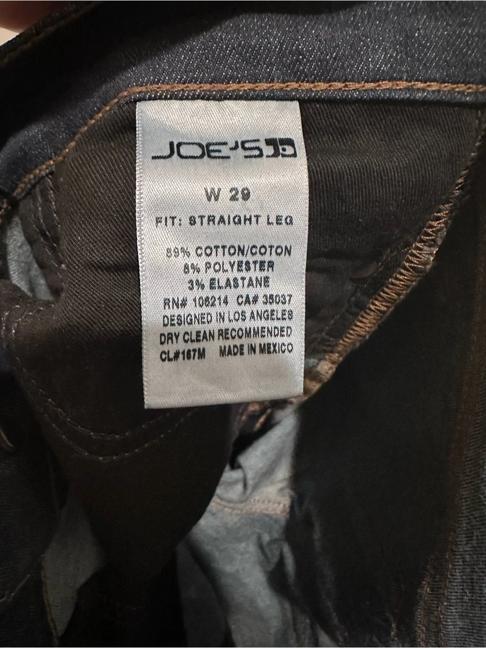 Joe’s Jeans Women’s Dark Denim Straight Jeans Sz29